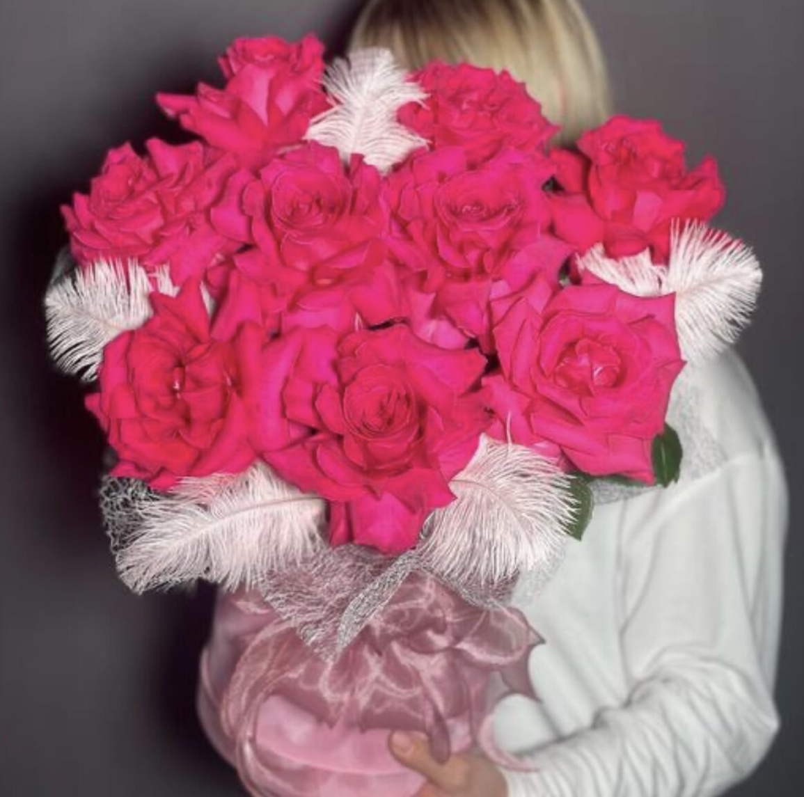 Коробка из 9 французских роз